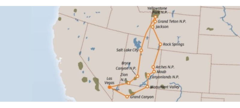 National Parks Explorer da Las Vegas - 9 notti ACCOMPAGNATO