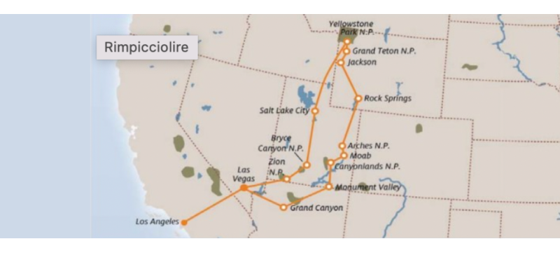 National Parks Explorer da Los Angeles - Air - 11 notti ACCOMPAGNATO National Parks Explorer da Los Angeles - Air - 11 notti ACCOMPAGNATO