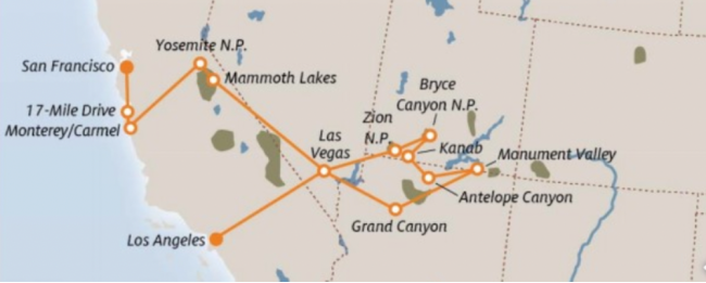 Le bellezze dell'Ovest - 10 notti ACCOMPAGNATO