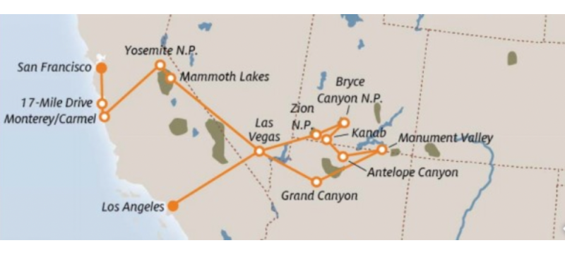 Le bellezze dell'Ovest - 10 notti ACCOMPAGNATO